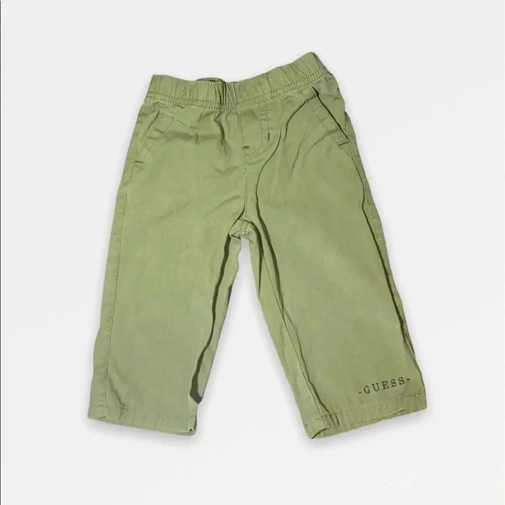 Guess Olive Green Cotton Pants
